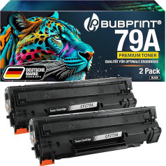 Bubprint 2 tonera kasetnes, kas ir saderīgas ar HP 79A CF279A priekš LaserJet Pro M12 M12a M12a M12af M12w M26 M26a M26nw Black