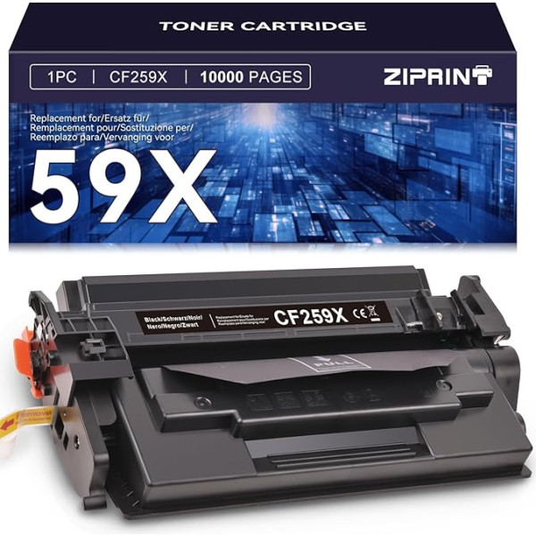 ZIPRINT CF259X 59X Toneris saderīgs ar HP 59X CF259X 59A CF259A Toneris priekš HP Laserjet Pro MFP M428DW M428FDN M428FDW M428 HP Laserjet Pro M404dn M404DW M404N M404 M404 M304 1 (1 1 1 bez mikroshēmas)