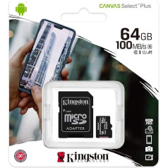 Original Kingston MicroSD SDHC Memory Card 64 GB for Huawei P8 / P8 Lite - 64 GB