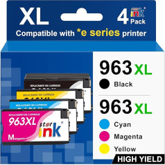 Starink 963XL Multipack kasetne, kas saderīga ar HP 963 XL HP 963XL Multipack, HP Officejet Pro 9010 kasetnēm, priekš 9010e 9012e 9012 9020 9020e 9014 9014e 9015 9015e 9019e 9022 9022 9015 022e Blue Megenta