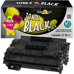 Geltonas Yeti CE505A 05A (2.300 vietų) 2 Premium Toner kompatibel für LaserJet P2030 P2035 P2035n P2050d P2055 P2055d P2055d P2055dn P2055x i-SENSYS LBP6300dn LBP6650dn LBP6670dn [3 metų garantija]