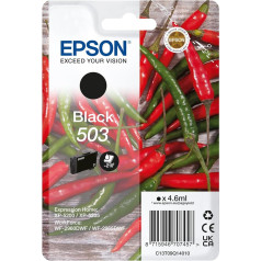 Epson oriģinālās 503 tintes Chili vienpakete, melna standarta, XP-5200 XP-5205 WF-2960DWF WF-2965DWF, ReadyPrint Flex tintes tarifi