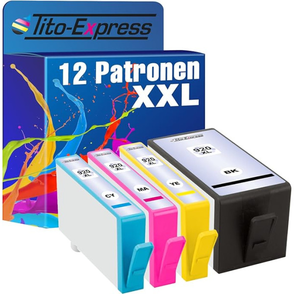 12 x Printera XXL kasetne HP 920 XL C M Y K, Printeris: HP Officejet 6000 6000 6000 Special Edition 6000SE 6000 W 6000 Wide 6000 Wireless 6500 6500 6500 A 6500 A Plus 6500 AIO 6500 Wide 6500 Wireless 7000 7000 7000 Special Edition 7000SE 7000AIO 7000 Wide