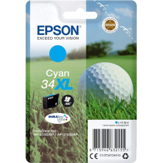 Epson Original 34 Ink Golf Ball, WF-3720DWF, WF-3725DWF, cyan xl