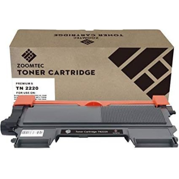 ZOOMTEC TN2220 Tonerkassette kompatibel mit Brother DCP-7057 DCP-7060D DCP-7065DN DCP-7070DW HL-2220 HL-2240 HL-2240D HL-2242D HL-2250DN HL-2270DW HL-2280DW (Krāsa: Schwarz 1 Pack)