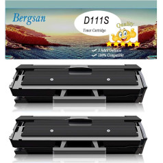 Bergsan 2 Toneris suderinamas su Samsung MLT-D111S, skirtas Samsung Xpress M2020 M2020W M2022 M2022W M2070 M2070W M2070FW M2026 M2026W M2070F M2021W M2071 M2071 M2077 1W M2032fh