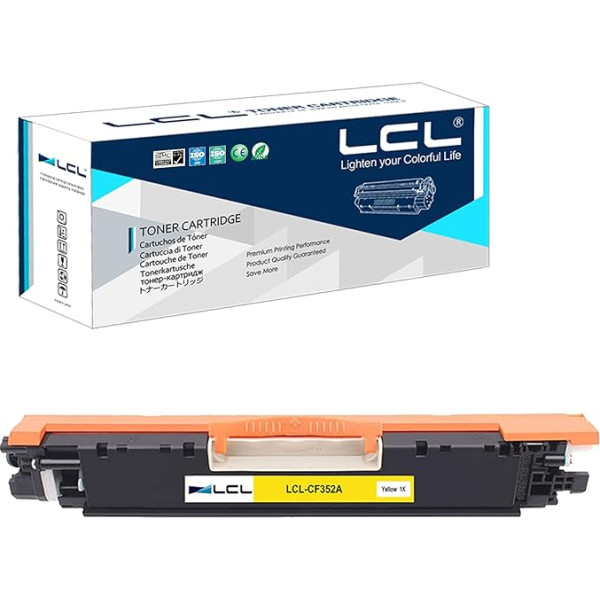 LCL atkuriamasis toneris 130A CF352A (1 geltonas), skirtas HP Color Laserjet Pro MFP M176 M176FN M177 M177FW M176n