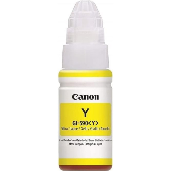 Canon CO07475 Tintenbehälter GI-590 Y gelb yellow -70mlORIGINALfürPIXMADruckerMegaTank, 70 ml