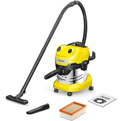 Kärcher WD 4 S V-20/5/22 1.628-260.0, Wet & Dry Vacuum Cleaner, Yellow