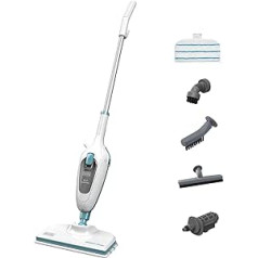 BLACK + DECKER FSMH13E5-QS Steam cleaner with hand cleaner - 5 in 1 - 1300 W - Tank capacity: 350 ml - Killed 99.9% of bacteria - Heating time: 25 seconds - Multi-surface
