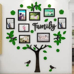 3D sienas uzlīme Koks DIY ģimenes sienas uzlīme foto rāmis koks sienas uzlīme sienas dekorēšana bērnu istabas guļamistabas dīvāns fona mākslas uzlīme