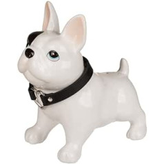 French Bulldog Ceramic Money Box with Lid and Key