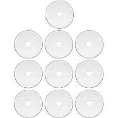 10 gab. 60 mm rotējošie griešanas asmeņi Sudraba sakausējuma tērauda ar titāna pārklājumu Taisnā griešanas asmens rezerves asmens auduma, šūšanas, ādas un papīra griešanai