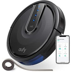 eufy [BoostIQ] RoboVac 35C, Wi-Fi, uzlabots, īpaši plāns, 1500 Pa spēcīga iesūkšana, skārienvadības panelis, 6 pēdu robežjoslas, kluss, pašatlādējošs, tīra cietās grīdas (Generalüberholt)