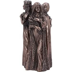 Nemesis Now Maiden Mother Crone svečturis, 17 cm, bronza