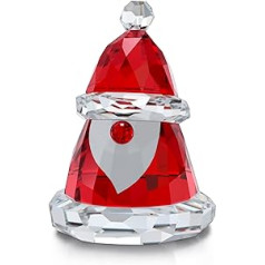 Swarovski Holiday Cheers Santa Claus Mazs Ziemassvētku ornaments ar skaidriem un sarkaniem Swarovski kristāliem