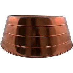 Ivyline Copper Metal Christmas Tree Skirt 67cm 67cm x 67cm x 25cm