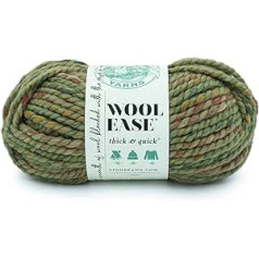 Lion Brand Yarn Wool-Ease Bieza un ātra dzija Mīksta, lielapjoma dzija adīšanai, tamborēšanai un amatniecībai, 1 šķete - Marsh