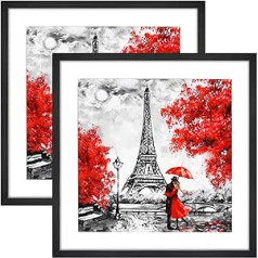 BEYAHELA Picture Frame 50 x 50 cm Silver Set of 4 Wooden Picture Frames with Mount 40 x 40 cm Picture Frame HD Glass MDF Wood Frame Poster Frame for Hanging and Standing Mounting Gallery Decoration