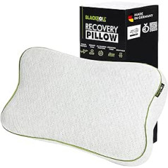 Blackroll Recovery Pillow – ortopēdiskais HWS spilvens (kakla atbalsta spilvens) izgatavots no viskozes atmiņas putām – ražots Vācijā