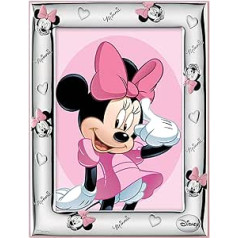 Disney Baby - stovimas paveikslo rėmas - sidabras - idealiai tinka prie naktinio stalelio vaikų kambaryje - puikiai tinka kaip dovanos idėja krikštynų ar gimtadienio proga - Minnie Mouse dizainas