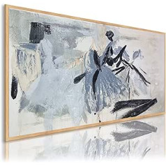 DekoArte - Hand-Painted Canvas Picture Naturatura 140 x 70 cm Dancer - Pictures Acrylic Hand-Painted with Frame Colour Wood