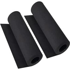 2 Pack Black EVA Foam Cosplay Sheets Premium EVA Foam 4mm Thick 35.3 x 150cm High Density 86Kg/m3 for Cosplay Costume DIY Projects MEARCOOH