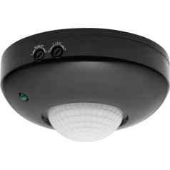 Kustības detektors 360st. IP20, 1200 W, melns