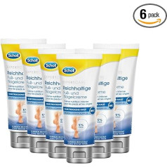 Scholl Rich Foot and Nail Cream - Увлажняющий крем для ног с мочевиной и витаминным комплексом - 6 x 75 мл