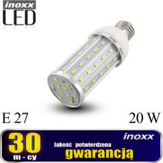 Лампа e27 led corn 20w metal 3000k warm