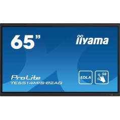 Interaktīvais monitors 65 collu te6514mis-b2ag,infrasarkanais,50pt,va,4k,7h,wifi,mic,usb,android 13,google edla