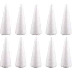 10 gabali Craft Foam White Styrofoam for DIY Home Craft Project Christmas Tree Table Topper 18 5 cm