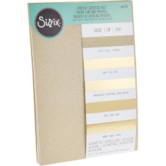 Sizzix Surfacez Opulent Cardstock A4 zelta krāsā 50 lapas