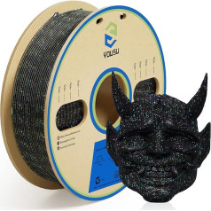 YOUSU 3D printera filaments PLA Filaments 1.75mm Laser Sequin Series Galaxy Black Filaments 1kg (2.2lbs)