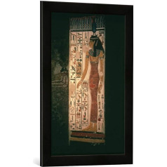 Ēģiptes glezniecība Dieviete Neith / Ēģipte Glezniecība Art Print augstas kvalitātes ar rokām darināts rāmis 40 x 60 cm Matt Black