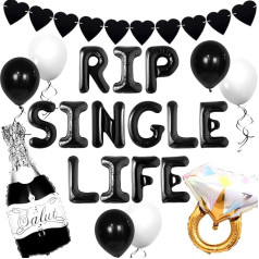 LaVenty Rip To My Single Life dekorēšana Balons Svētku svinības Puse dekorēšana