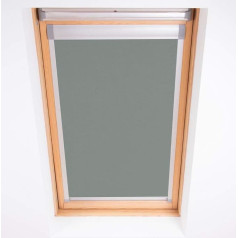 Bloc Skylight rullo žalūzijas 102 Velux jumta logam, bloķējošas, melnas, U04