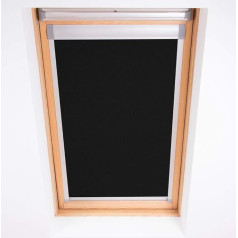 Bloc Skylight rullo žalūzijas 102 Velux jumta logam, bloķējošas, melnas, U04