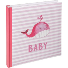 walther design Baby Sam UK-183-R Rozā 11 x 12 collu bērnu fotoalbums