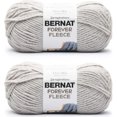 Bernat Forever Fleece Balm dzija - 2 iepakojumi pa 280g - Poliesters - 6 Super Bulky - 190 metri - Adīšana, tamborēšana un amatniecība