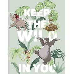 Komar Disney Džungļu grāmata Keep The Wild WB090 Sienas glezna 50 x 70 cm (garums x augstums), krāsains