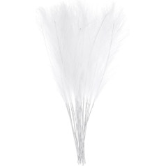 25 gabali mākslīgā pampas zāle 53,3 cm mākslīgā mākslīgā viltus žāvēta pampas zāle dekors grīdas vāzes pildījumam, kāzu dekorēšanai, mājas dekorēšanai, balta krāsā