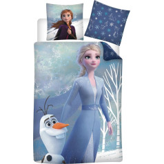 Disney Frozen Elsa Anna Olafs Flanelas gultasveļas komplekts 135 x 200 cm