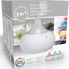 Bakaji USB smaržu eļļas difuzors ar LED gaismu 8 krāsas aromterapijas smaržu eļļas 140ml istabas smaržu izmērs 18x18cm