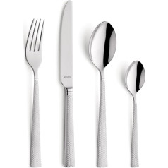 AMEFA Jewel Cutlery Set for 4 People, 16 Pieces, Stainless Steel 18/0, Rustproof and Highly Polished, Dishwasher Safe, High-Quality Handles with Fine Diamond Cut, Elegant Cutlery Set for 4 People