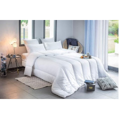 Blanrêve Soft Soft sintētiskās šķiedras Easy Care Double Comfort sega balta 240 x 220 cm