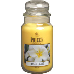 Cenas Sveces Frangipani aromātiskās sveces 630 g stikla kastītē Degšanas laiks līdz 150 stundām PBJ010617 Yellow