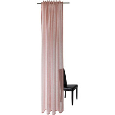 Homing Caurspīdīgs aizkars Plain aizkars Pink Rose Plain Dzīvojamā istaba Guļamistaba Virtuve Bērnu istaba Dekoratīvs audums (1 gabals) 245 x 140 cm (H x W)