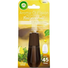 3 x Air Wick aromātiskās eļļas flakona uzpilde Invigorating Lemon & Thyme 20 ml aromātiskās eļļas