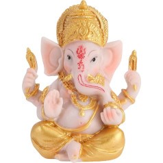 Lord Ganesha Elephant Budas statuja Zelta ziloņu statujas Lord Budas Ganeša skulptūra Lucky Elephant Statue svētības statuja